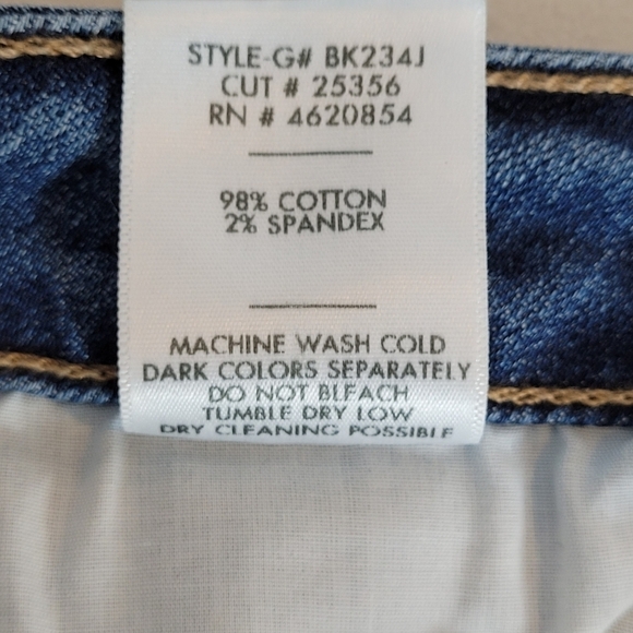 Just Black A-Line Denim Mini Skirt with Hem Destruction - Size S - Picture 10 of 10